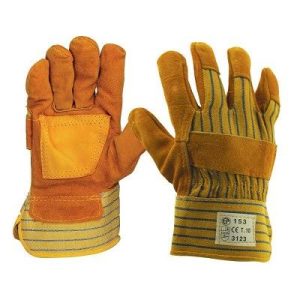Gants de manutention Docker en croûte de cuir