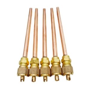 Valves de charge frigorifique avec tube de raccordement