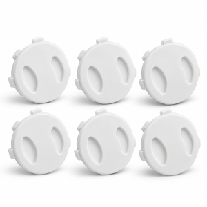 Illustration non contractuelle de six caches-prises blancs de type ABUS