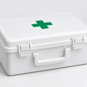 Illustration d’une boîte à pharmacie pour ranger le matériel de premiers secours