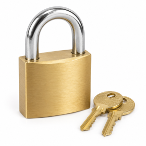Cadenas à clé en laiton – type Master Lock