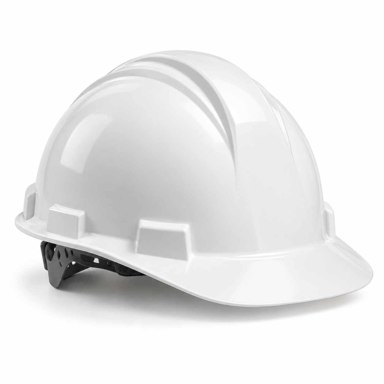 Un casque de chantier blanc seul — illustration de famille