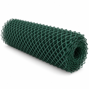 Grillage de clôture plastifié vert — illustration de famille