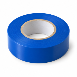 Un rouleau de ruban isolant électrique en PVC bleu — illustration de famille