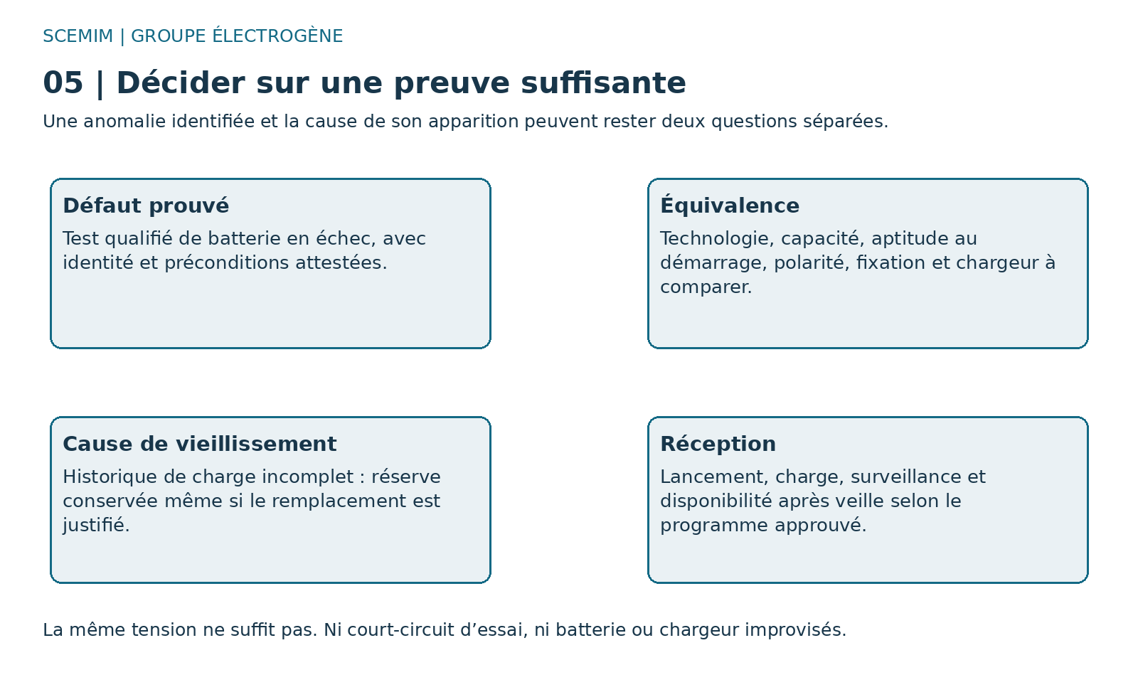 Schéma fonctionnel de groupe électrogène : decision