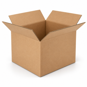 Carton d’expédition en carton ondulé — illustration générique