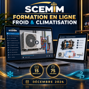 Formation en ligne Réfrigération et climatisation — Promotion décembre 2026