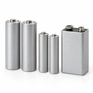 Piles rechargeables AA, AAA et 9 V — illustration de famille