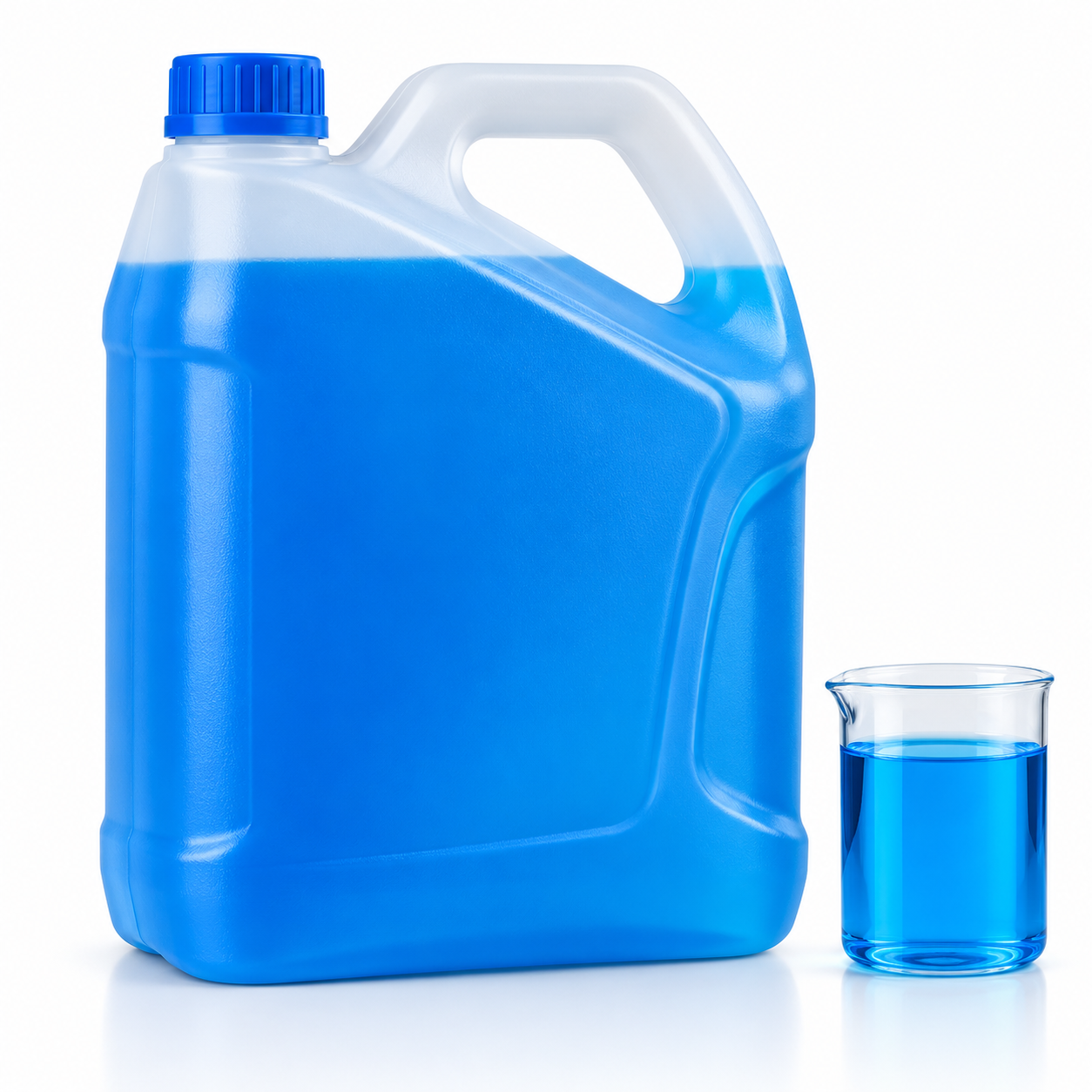 Liquide de refroidissement bleu — illustration générique