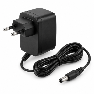 Adaptateur secteur 12 V avec fiche DC — illustration de famille