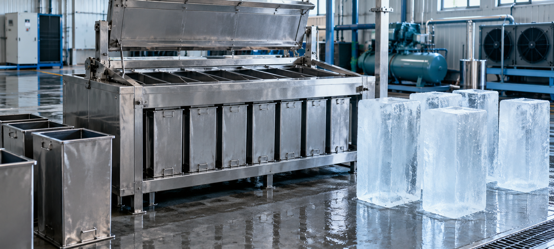 Illustration : Machine à barres de glace