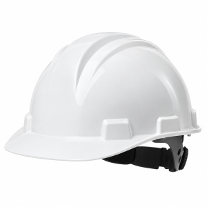 Casque de sécurité industriel blanc — illustration de famille