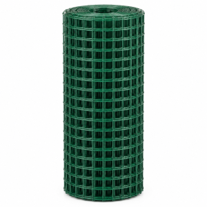 Rouleau de grillage plastifié vert — illustration de famille
