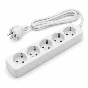 Multiprise électrique blanche — illustration de famille